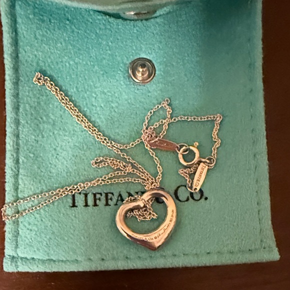Tiffany & Co. Open Heart Silver Necklace - Picture 3 of 3
